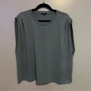 Pleated shoulder Tank Top